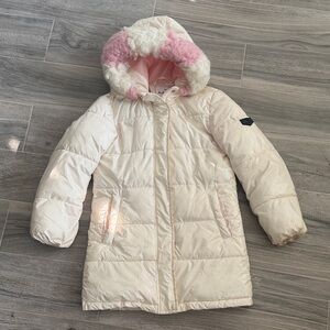 Sam Edelman Kids Puffer Jacket in iridescent white